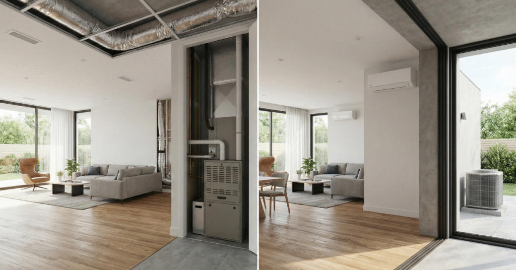 central air vs mini split systems